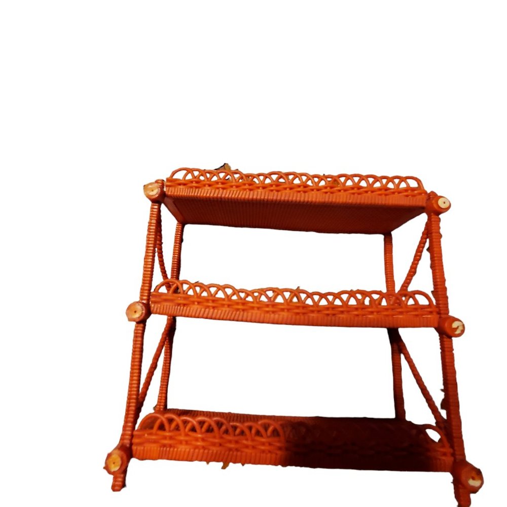 American Girl Groovy bathroom shelf shelves orange Julie + Shower curtai…